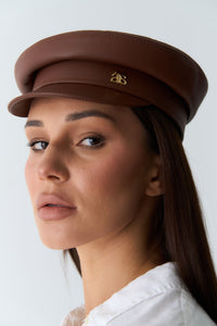 Leather cap