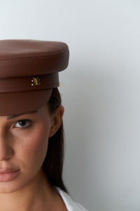 Leather cap